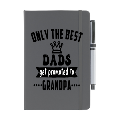Only The Best Dads Get Promoted to Grandpa Notebook with Pen - Image 6