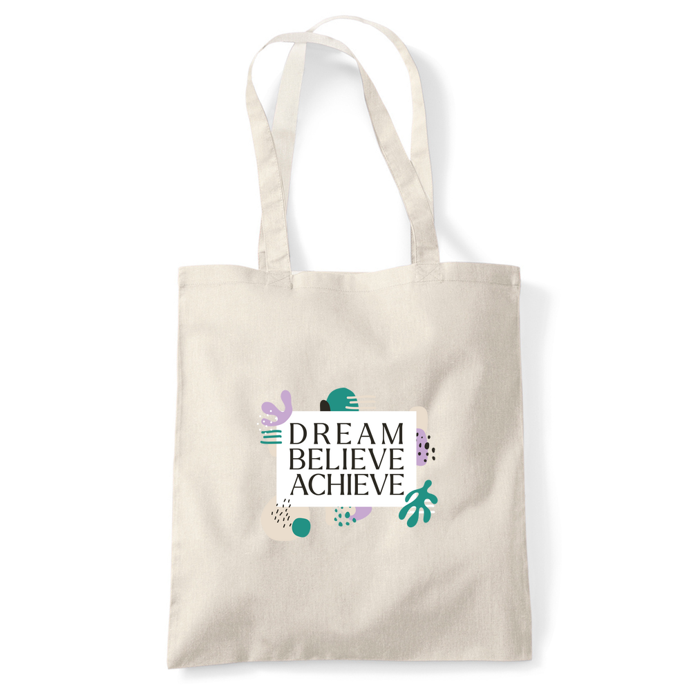 Dream Believe Achieve Tote Bag - Image 15
