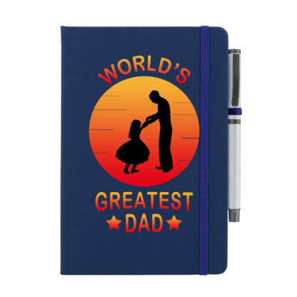 World's Greatest Dad Personalised Notebook with Pen - Image 4