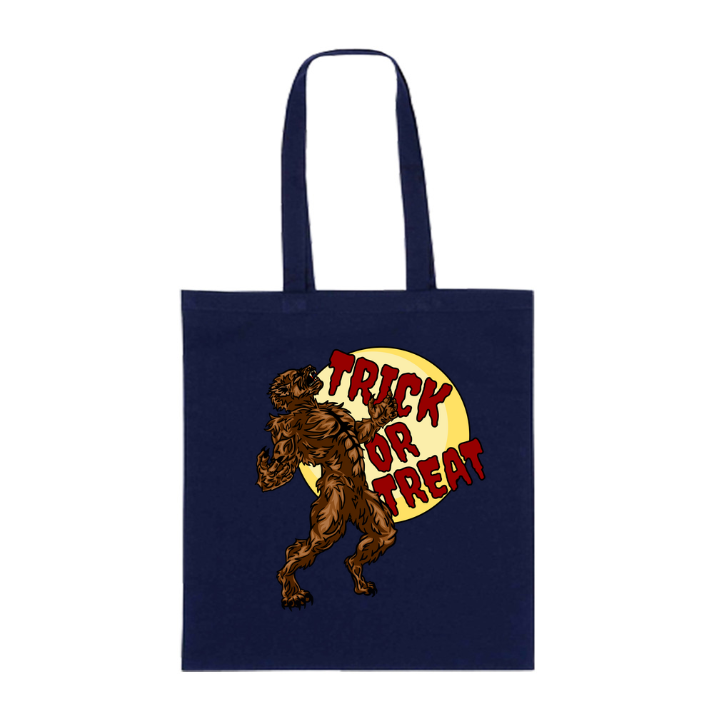 Trick or Treat Werewolf Personalised Tote Bag - Image 2