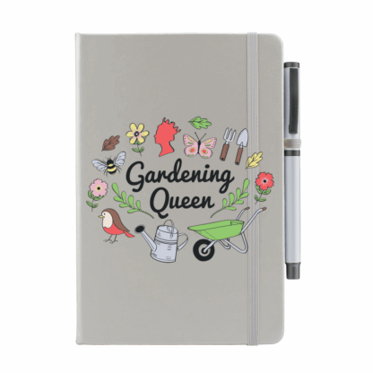 Gardening Queen Personalised Notebook with Pen - Image 5