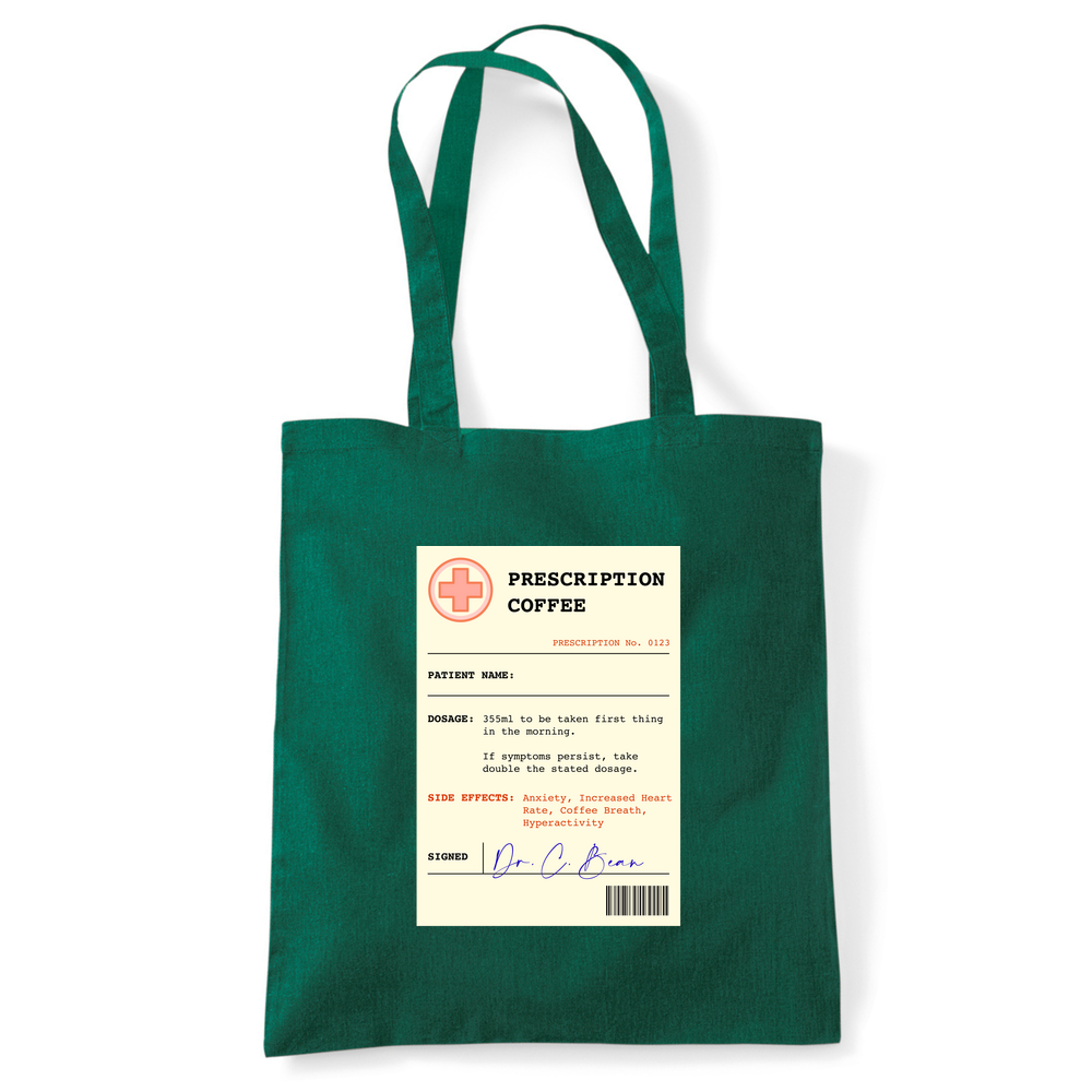 Coffee Prescription Personalised Tote Bag - Image 40