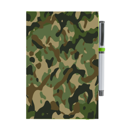 Camouflage Personalised Notebook with Pen - Image 13