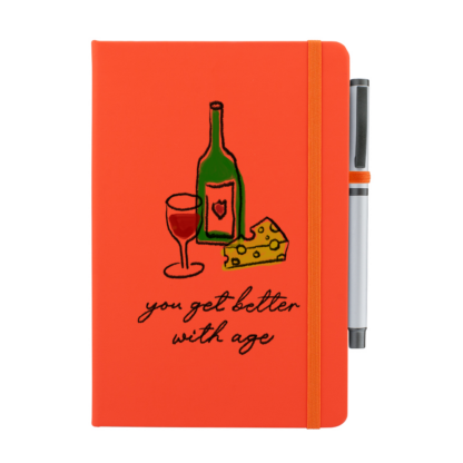 You Get Better With Age Personalised Notebook with Pen - Image 6