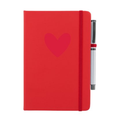 Heart Personalised Notebook with Pen - Image 11
