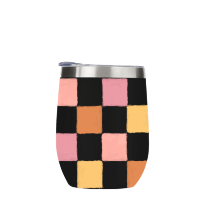Checkerboard Metal Drinks Tumbler - Image 3