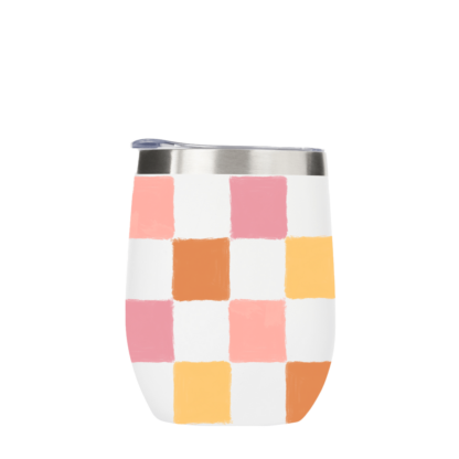 Checkerboard Metal Drinks Tumbler