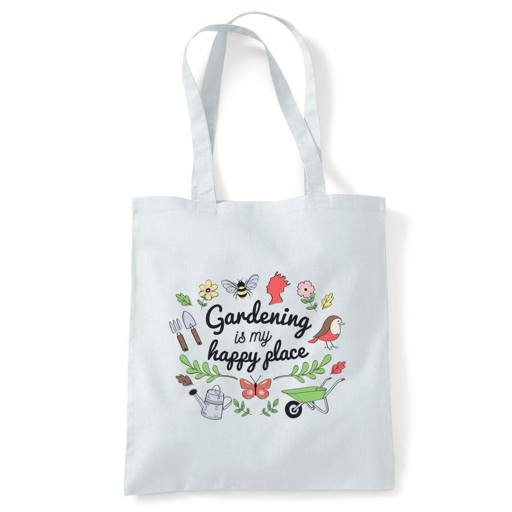 Gardening is my Happy Place Tote Bag - Image 35