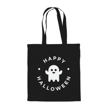 Happy Halloween Ghost Personalised Cotton Tote Bag - Image 2