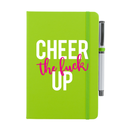 Cheer The F*ck Up Personalised Notebook with Pen - Image 8