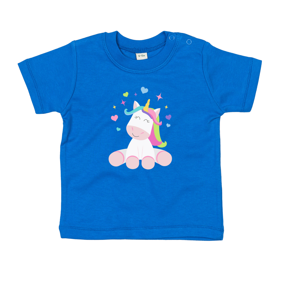 Cute Unicorn Personalised Baby/Toddler T-Shirt - Image 6