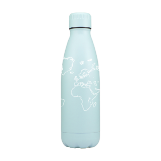 World Map Personalised Metal Bottle