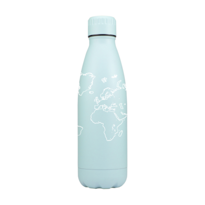 World Map Personalised Metal Bottle