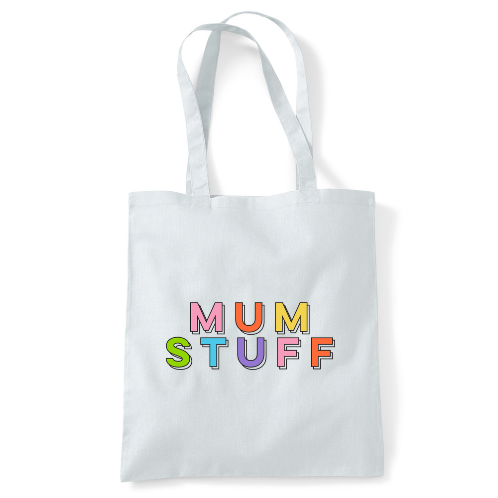 Mum Stuff Personalised Organic Cotton  Tote Bag - Image 45