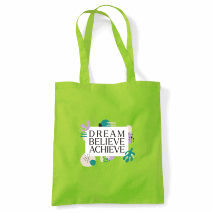 Dream Believe Achieve Tote Bag - Image 39