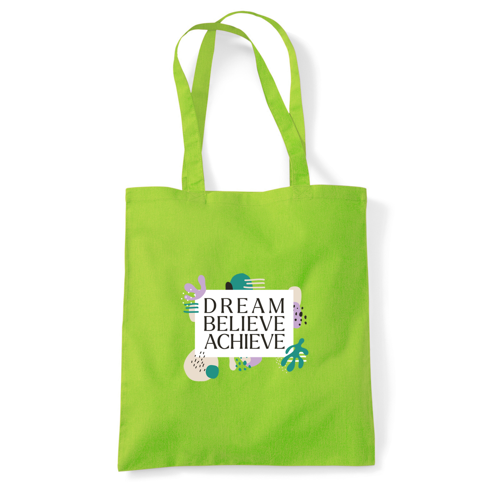 Dream Believe Achieve Tote Bag - Image 39