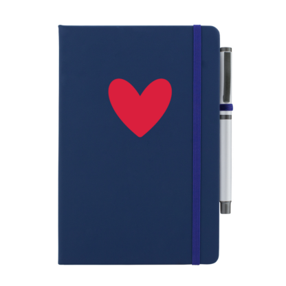 Heart Personalised Notebook with Pen - Image 5