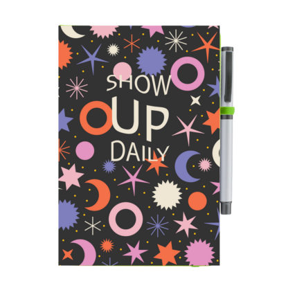 Show Up Daily Moon & Stars Notebook with Pen - Image 13
