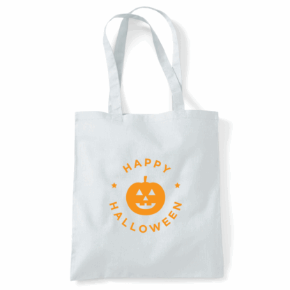 Happy Halloween Pumpkin Personalised Tote Bag - Image 46