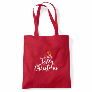 Holly Jolly Christmas Tote Bag