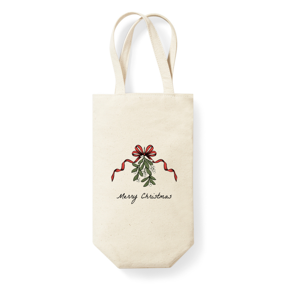 Merry Christmas Fairtrade Wine Bottle Bag - Image 2