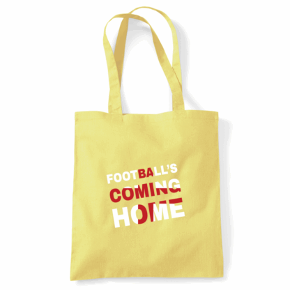 Football's Coming Home Coloured Cotton Tote Bag - Image 25