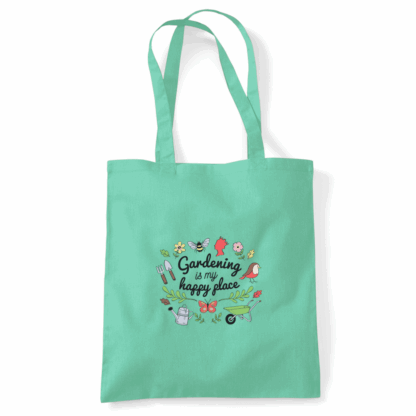 Gardening is my Happy Place Tote Bag - Image 33