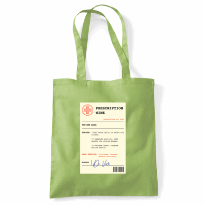 Wine Prescription Personalised Tote Bag - Image 37