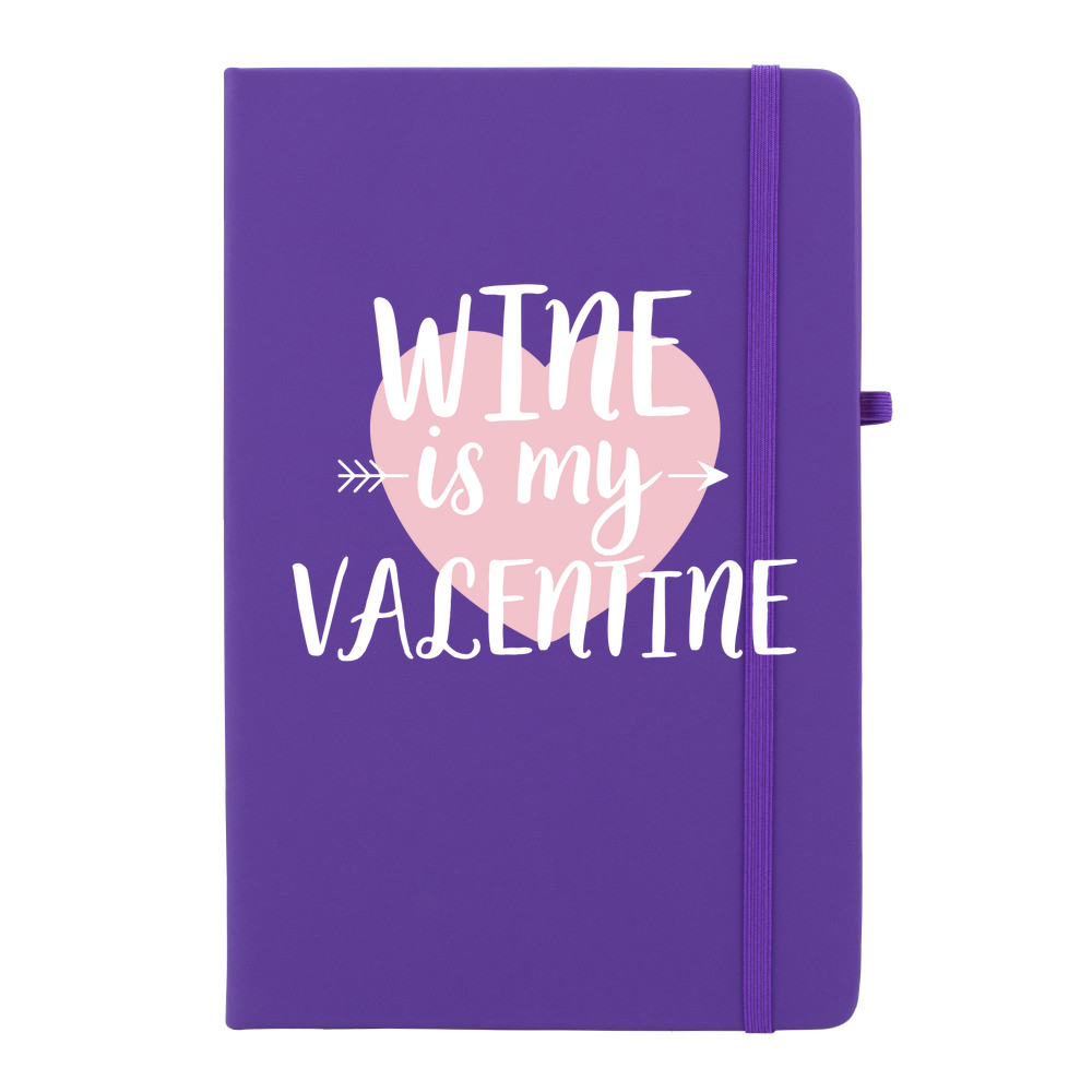 Wine Is My Valentine Soft Feel Notebook - Image 7