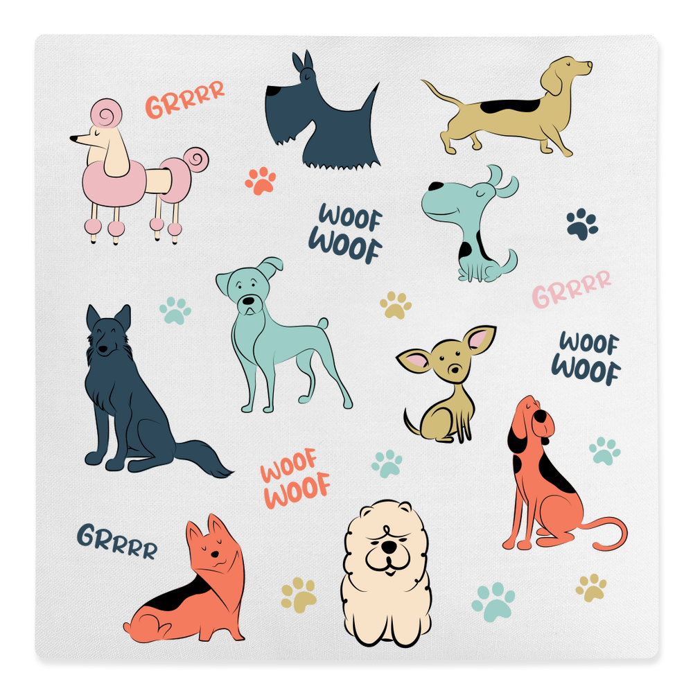 Dog Collage Canvas Cushion - Image 4