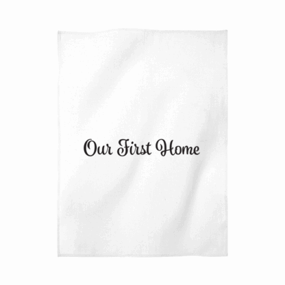 Our First Home Personalised Tea Towel