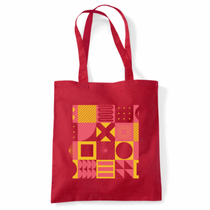 Square Patterns Tote Bag - Image 8
