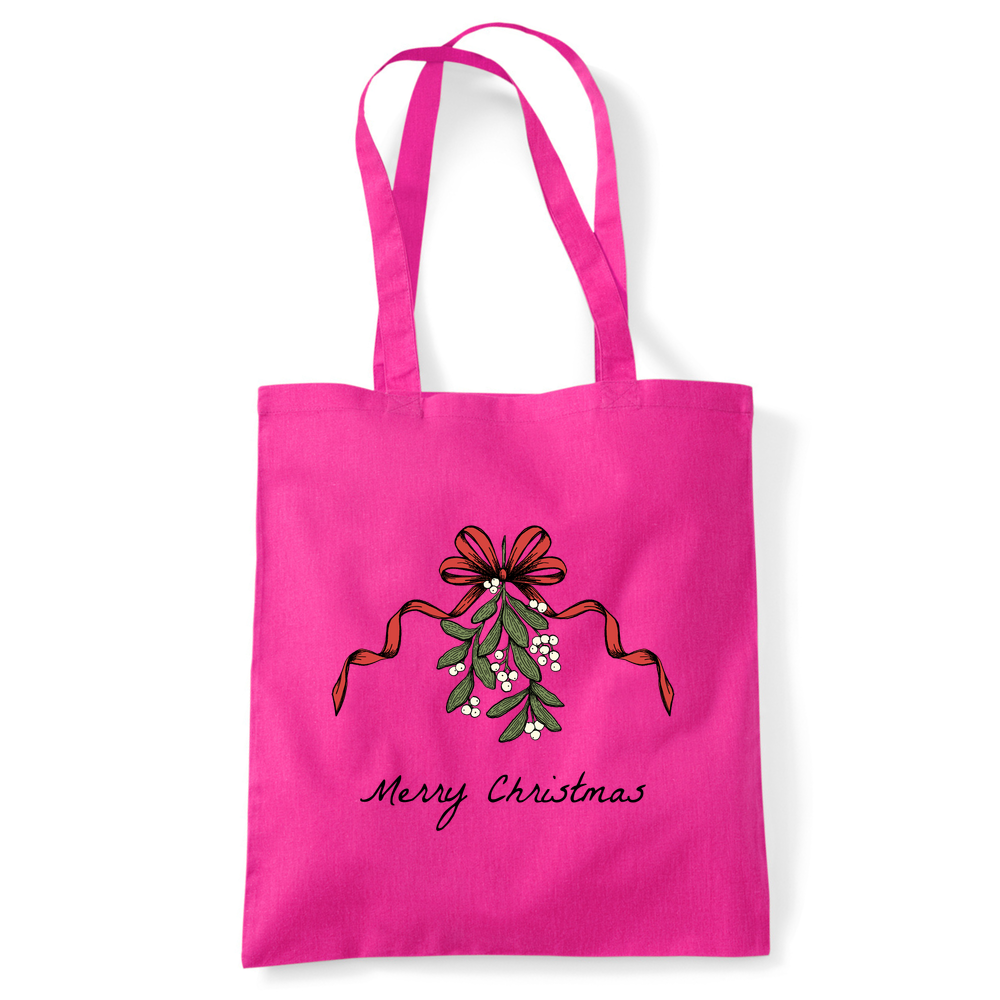 Merry Christmas Mistletoe Tote Bag - Image 21