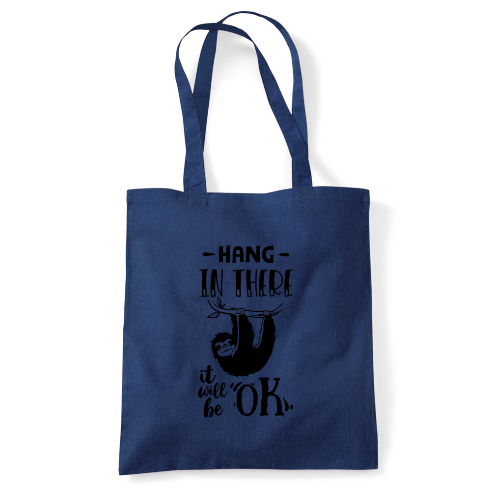 Hang In There Sloth Tote Bag - Image 4