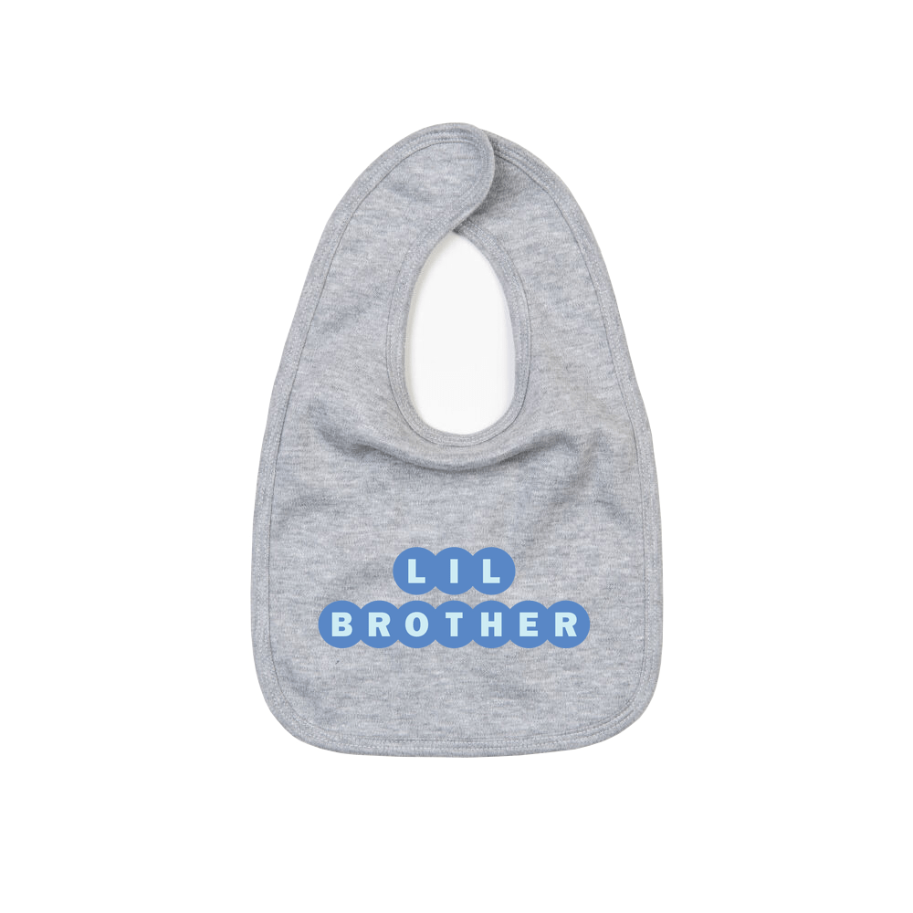 Lil Brother Personalised Baby Bib - Image 4