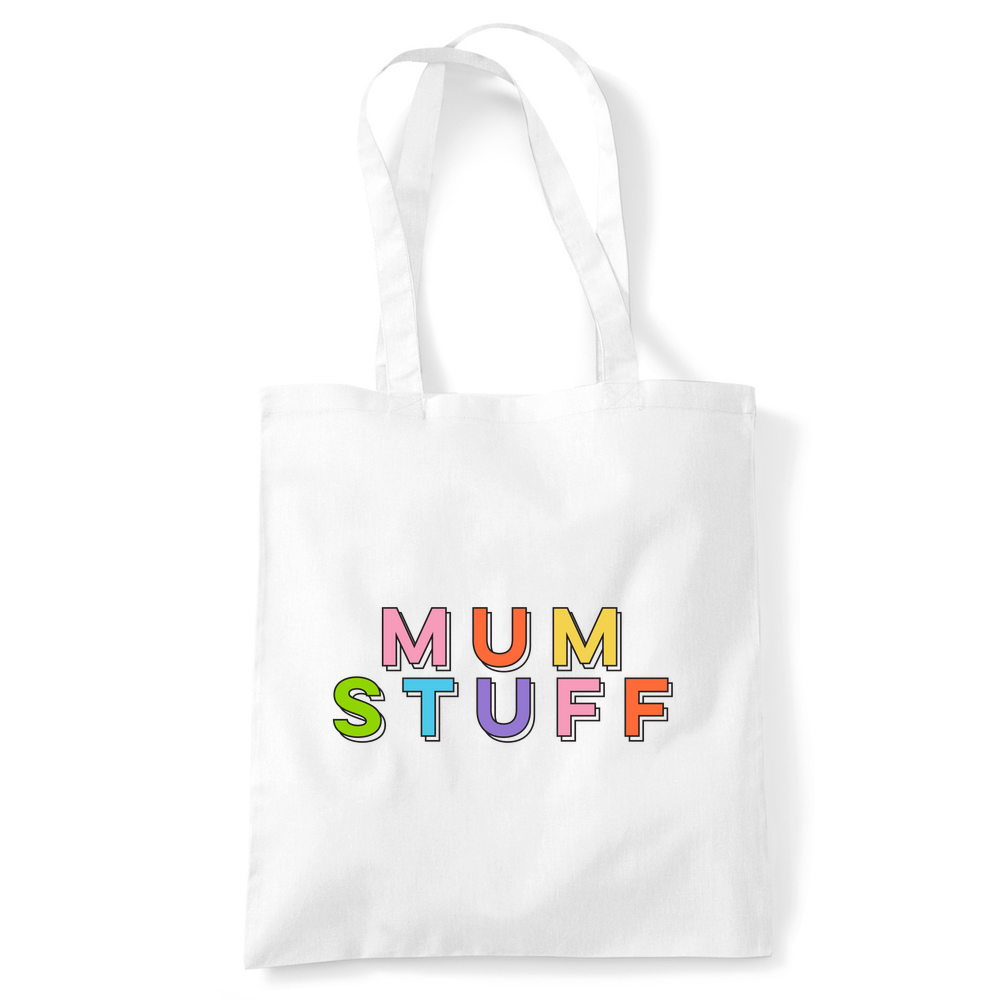 Mum Stuff Personalised Organic Cotton  Tote Bag - Image 2