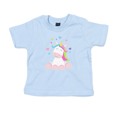 Cute Unicorn Personalised Baby/Toddler T-Shirt - Image 4