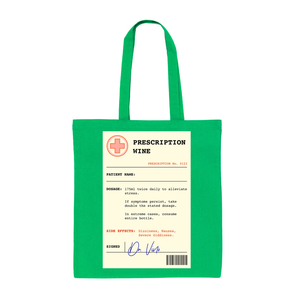 Wine Prescription Personalised Tote Bag - Image 8