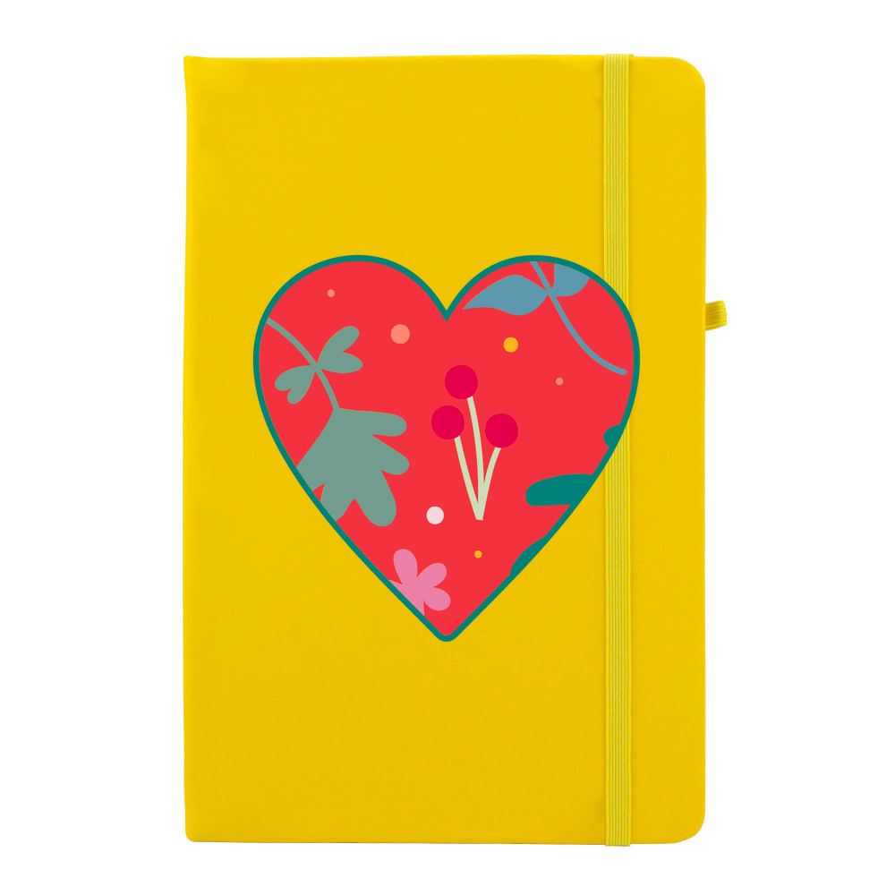 Floral Heart Personalised Soft Feel Notebook - Image 13