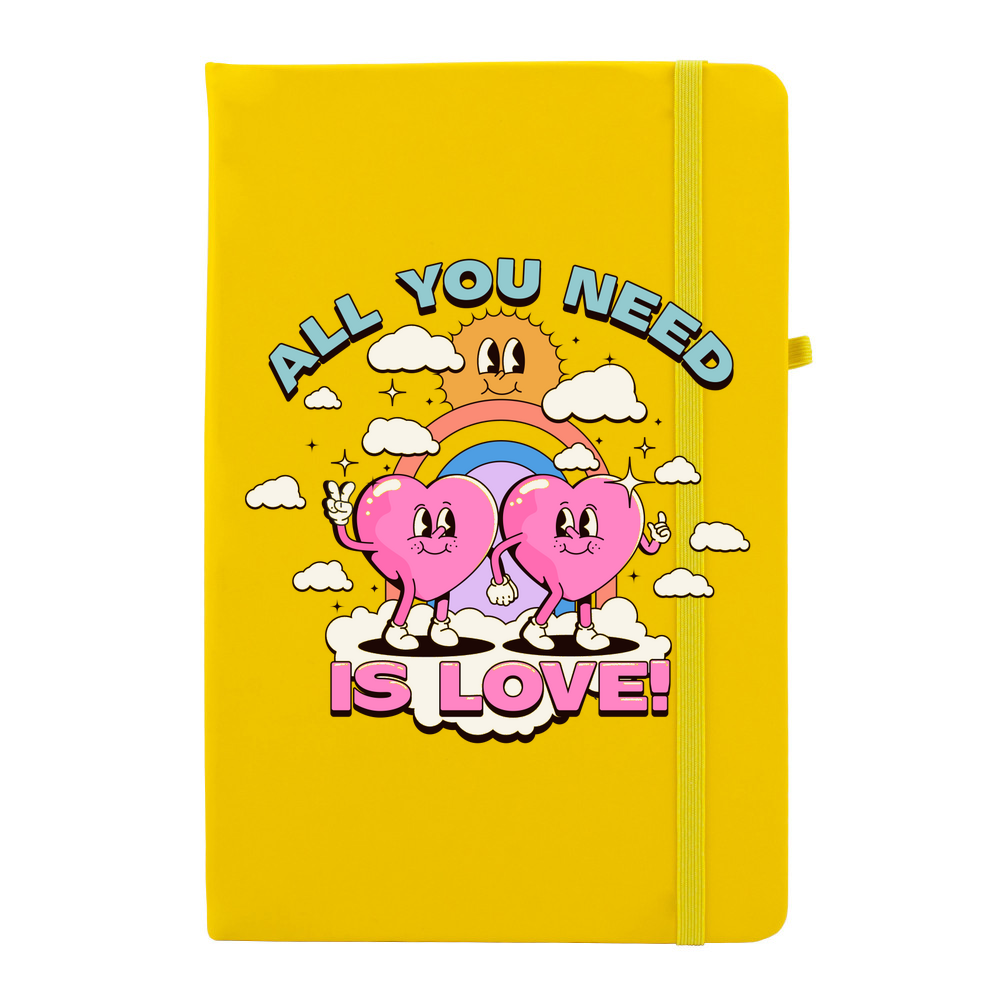All You Need Is Love Personalised Soft Feel Notebook - Image 13