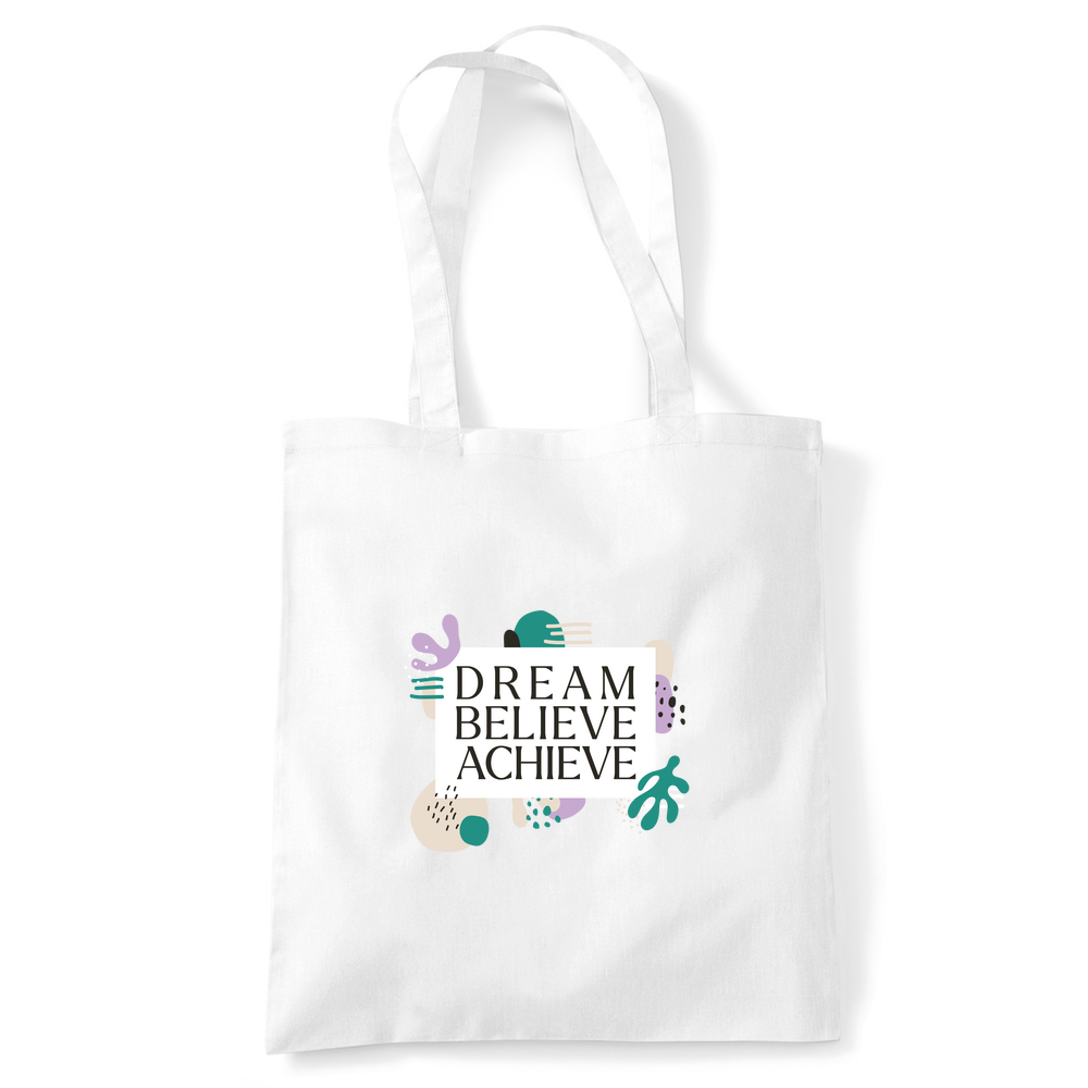 Dream Believe Achieve Tote Bag - Image 3