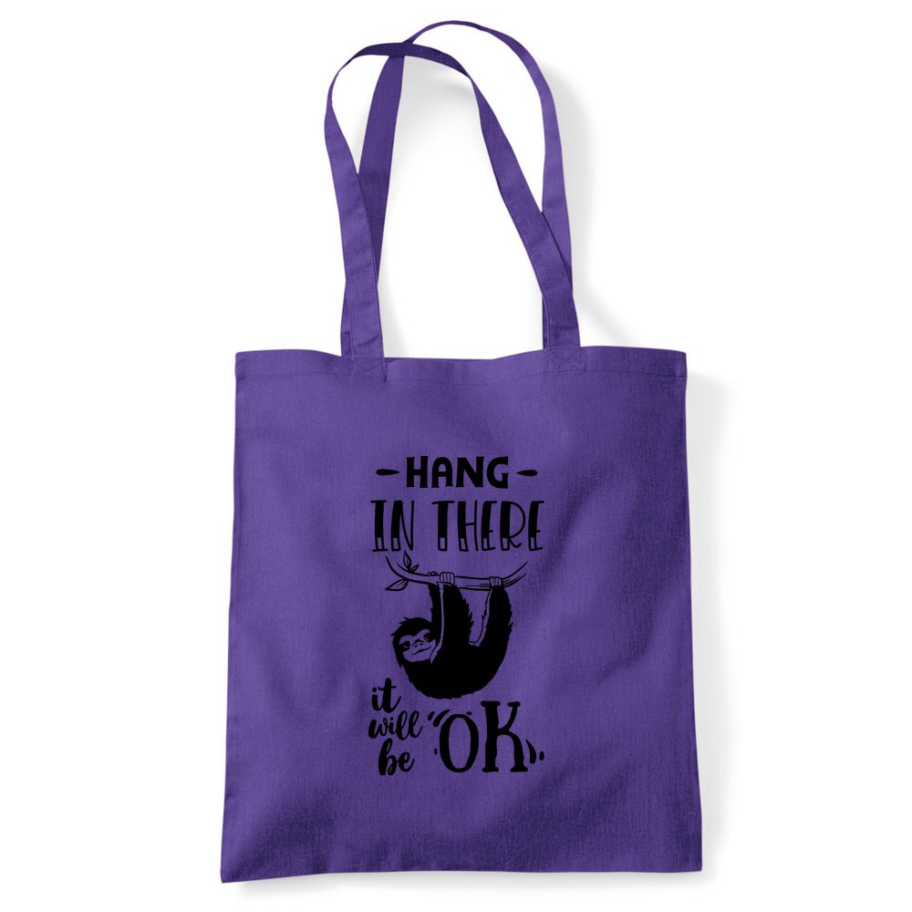Hang In There Sloth Tote Bag - Image 12
