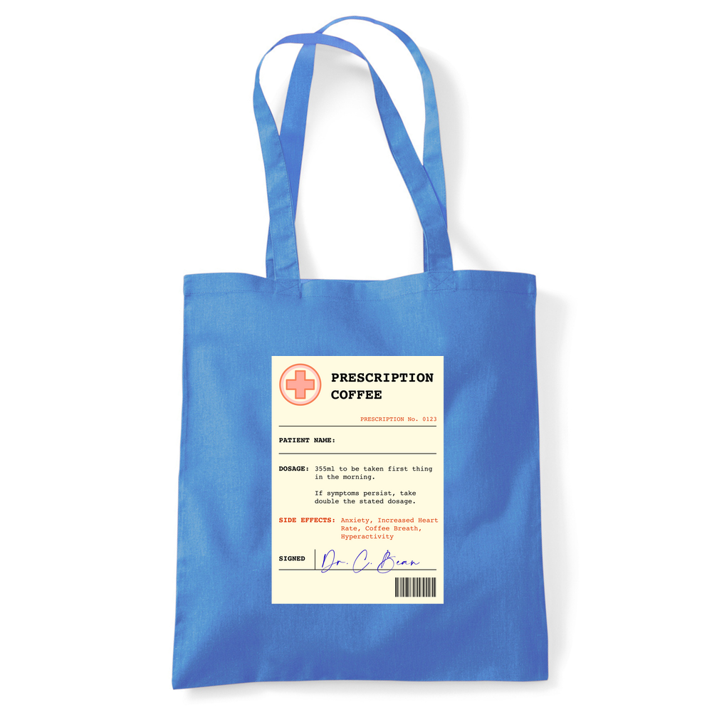 Coffee Prescription Personalised Tote Bag - Image 20