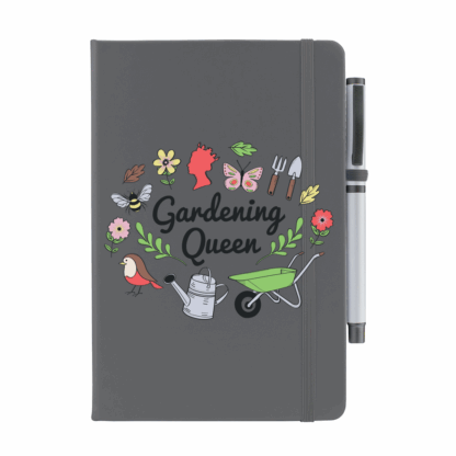 Gardening Queen Personalised Notebook with Pen - Image 4