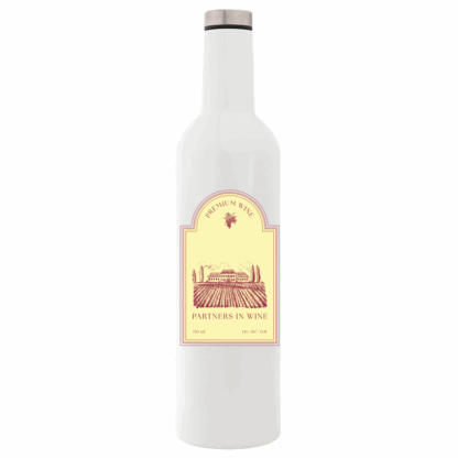 Partners in Wine Personalised Metal Bottle Flask - Image 3