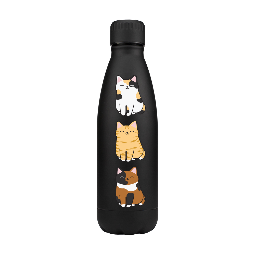 Cute Cats Metal Bottle - Image 2