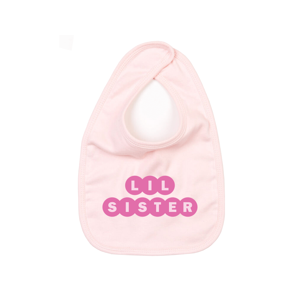 Lil Sister Personalised Baby Bib - Image 3