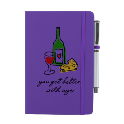 You Get Better With Age Personalised Notebook with Pen - Image 4