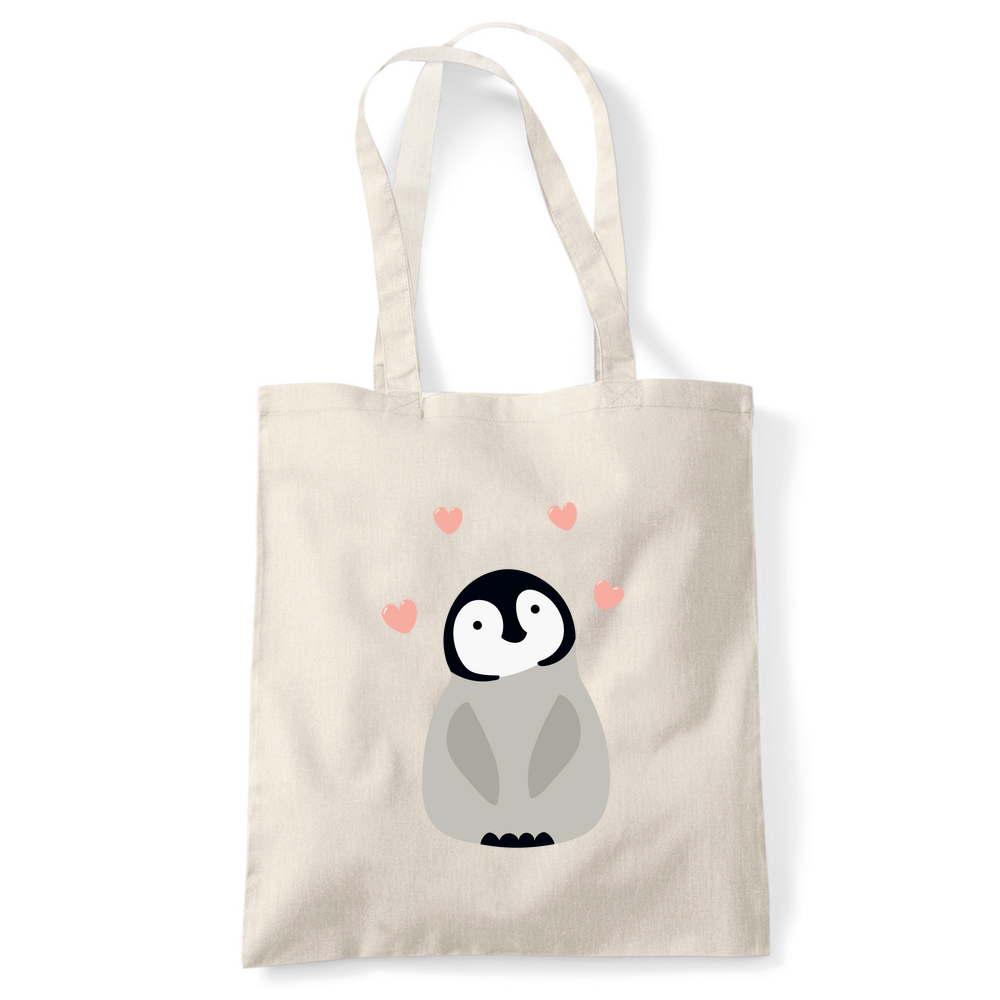 Penguin Organic Cotton Tote Bag - Image 4