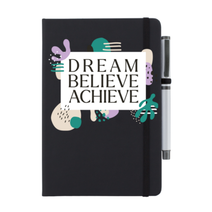 Dream Believe Achieve Personalised Notebook with Pen - Image 6